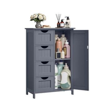 Songmics Kopalniška omarica 30x55x82 cm siva