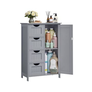 Songmics Kopalniška omarica 30x55x82 cm siva