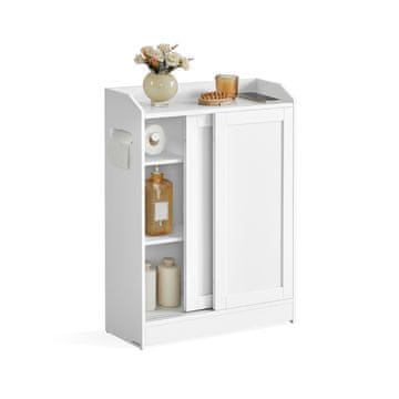 Songmics Kopalniška omarica 20x60x80 cm bela