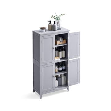 Songmics Kopalniška omara 4 vrata Nastavljive police