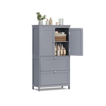 Songmics Kopalniška omarica 30x60x110 cm siva