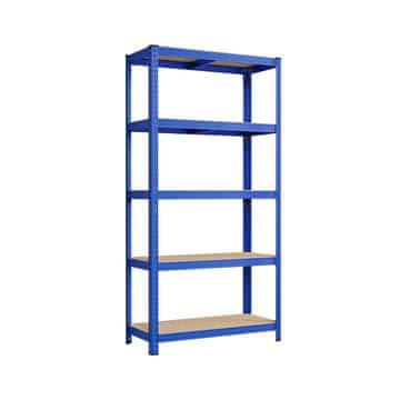 Songmics Komplet shranjevalnih polic 2 kosa 180x90x40 cm modra