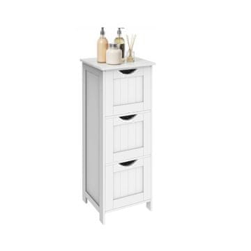 Songmics Kopalniška omarica 32x30x81 cm Bela