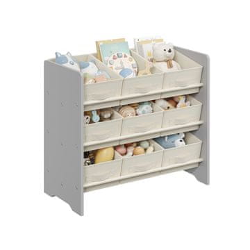 Songmics Otroška shramba polica 295x625x60 cm siva