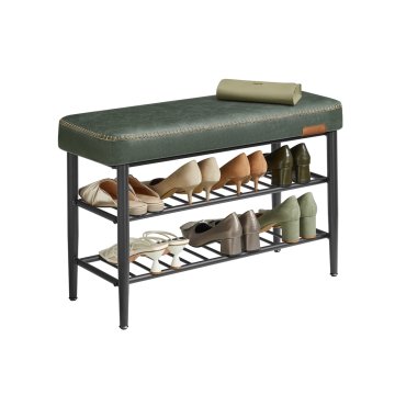 Songmics Klop za čevlje 30x80x50 cm zelene barve