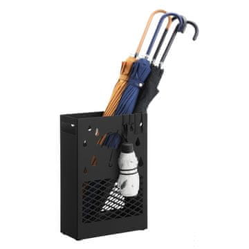 Songmics Stojalo za dežnik 28x12x41 cm črno