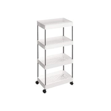 Songmics Voziček z 4 policami 40x22x86 cm bel