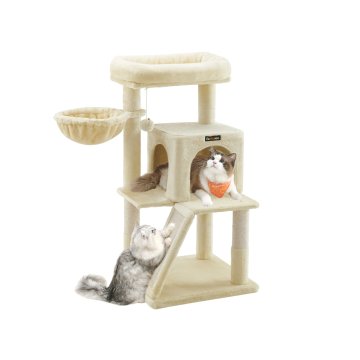 Songmics Mačje drevo 48x48x96 cm bež