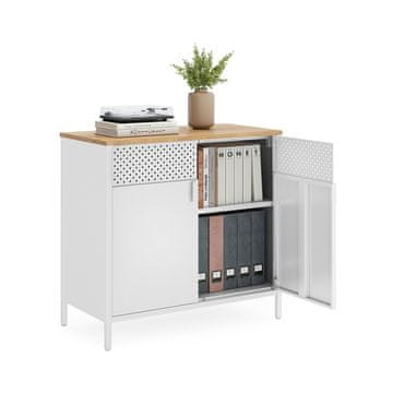 Songmics Shranjevalna omara 40x80x76 cm naravna