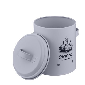 Northix Škatle za shranjevanje krompirja, čebule in česna komplet 3 kosov z dekorativnim potiskom