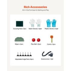 VEVOR Postaja za pranje psov 864x488x1025 cm srebrna