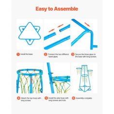 VEVOR Košarkaški obroč JYG-33805 83x83x140 cm modra