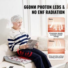 VEVOR Grelnik za telo daljnovzhodni infrardeči ametist z žadom in turmalinom 82x52x15 cm
