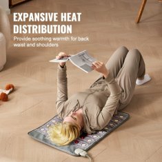 VEVOR Grelnik za telo daljnovzhodni infrardeči ametist z žadom in turmalinom 82x52x15 cm