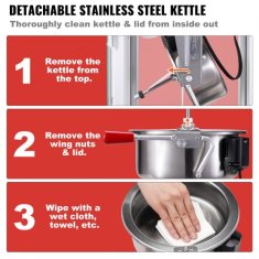 VEVOR Aparat za pokovko 390x345x610 mm Črn