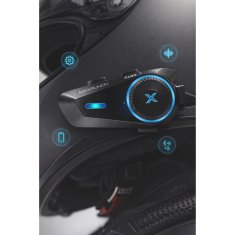 Farrot Komplet 2 kosov motociklskega interkom sistema MESH, Bluetooth 5.4, komunikacijski sistem za do 4 osebe, ANC, hitrost do 120 km/h, domet do 1600 m, za čelado, aplikacija