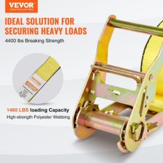 VEVOR Vzmetni trakovi za zategovanje 8 kosov 005x46 m nosilnost 19958 kg težka izvedba