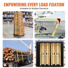 VEVOR Vzmetni trakovi za zategovanje 8 kosov 005x46 m nosilnost 19958 kg težka izvedba