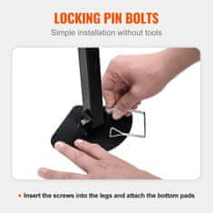 VEVOR Stabilizator s trojno nogo peto kolo 200x200x1326 mm nastavljiva višina