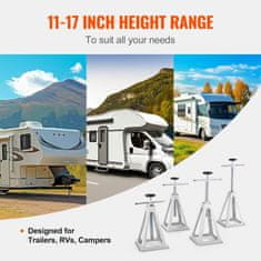 VEVOR Nastavljivi stabilizatorji za prikolice 279x432 cm srebrni