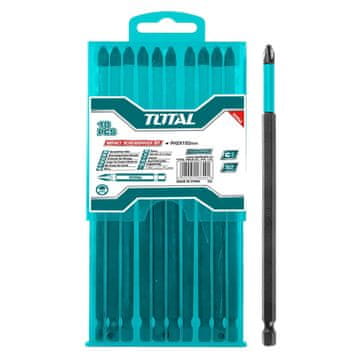 Total One-Stop Tools 10-delni set udarnih nastavkov za izvijač 150mm /IND (TACIM16PH263)
