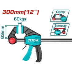Total One-Stop Tools Hitra mizarska spona 300mm/IND (THT1340602)