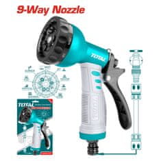 Total One-Stop Tools Pištola za zalivanje vrtna/9 načinov pršenja (THWS010901)