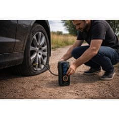 Farrot Prenosni akumulatorski kompresor 150 PSI, 12 V avtomobilska črpalka z LCD-zaslonom, POWERBANK 4000 mAh, samodejni izklop za pnevmatike