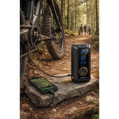 Farrot Prenosni akumulatorski kompresor 150 PSI, 12 V avtomobilska črpalka z LCD-zaslonom, POWERBANK 4000 mAh, samodejni izklop za pnevmatike