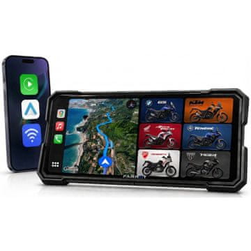 Farrot Moto GPS navigacija, Android Auto CarPlay , GPS , Bluetooth, Wifi, 8.1 Vodoodporen Zaslon , TPMS Podpora Kamere Multimedijska Postaja, Motociklistična Navigacija