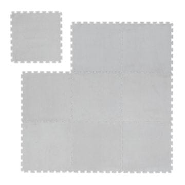 Northix Puhasta podloga za puzzle - 9 kosov, mehka pena, prilagodljiv dizajn, varna in udobna
