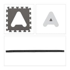Northix Puzzle podloga z ABC in številkami - 36 kosov, mehka pena, izobraževalna in varna