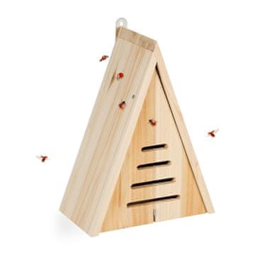 Northix Trikotna hišica pikapolonica, naravni hotel za pikapolonice, naravno zatiranje škodljivcev