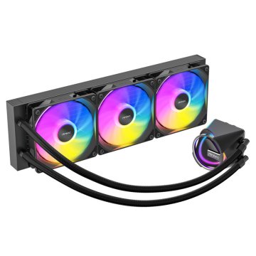 Antec Skeleton 360 vodno hlajenje za procesor, 3x120mm ventilatorji, ARGB, črno