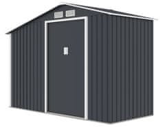 Rojaplast Luke A vrtna hiška, 195×278×127 cm, siva