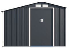 Rojaplast Luke A vrtna hiška, 195×278×127 cm, siva