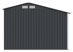 Rojaplast Luke A vrtna hiška, 195×278×127 cm, siva