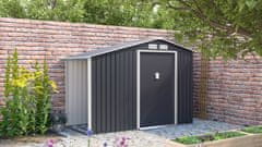 Rojaplast Luke A vrtna hiška, 195×278×127 cm, siva