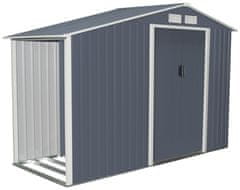 Rojaplast Luke A vrtna hiška, 195×278×127 cm, siva