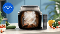 Philips NA547/07 cvrtnik s paro, 7,2 L, 2000 W, črn