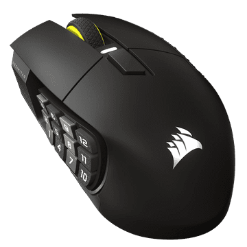 Corsair Scimitar Elite Wireless SE MMO Gaming miška, črna (CH-9314014-WW)