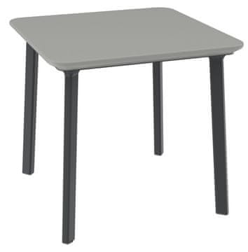 TOOMAX ITALIA DINING Plastična Miza - Grafitna Eleganca Za Zunanje Prostore