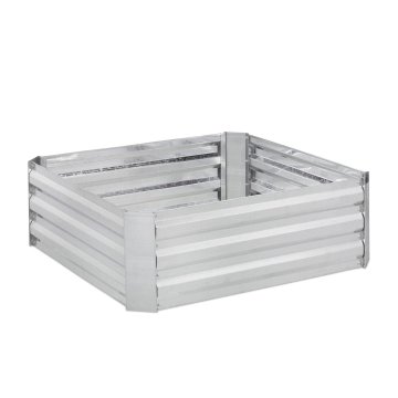 Northix Dvignjena kovinska postelja, pocinkana kovina, brez dna za optimalno drenažo