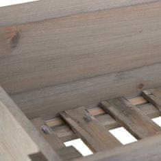 Northix Dvignjena postelja Wood Grey, moderna siva barva, 80 x 40 x 75 cm, 60 litrov