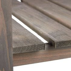 Northix Dvignjena postelja Wood Grey, moderna siva barva, 80 x 40 x 75 cm, 60 litrov