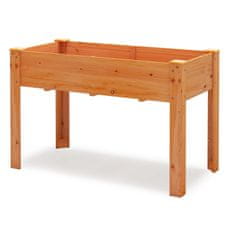 Northix Dvignjena lesena vrtna greda z drenažnimi luknjami, 120x60x82 cm, smrekov les