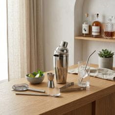 StarDeco Set mešalnik za koktajl - cocktail Shaker 500 ml s pripomočki / 5 kos / inox