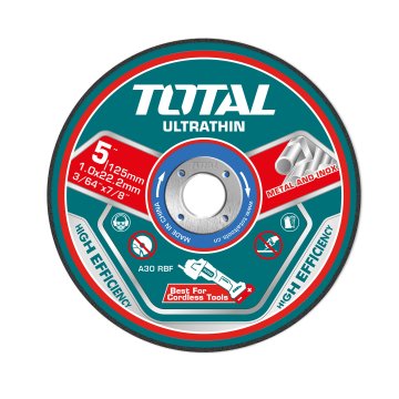 Total One-Stop Tools 25 kosov/komplet ultra tanke plošče za rezanje kovine 125x1x22,2 mm (TAC21012525)