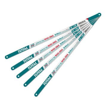 Total One-Stop Tools Set bimetalskih rezil za ročno žago za kovino 300mm /M42+D6A /5pcs /INDUSTRIAL (THTKT57185)