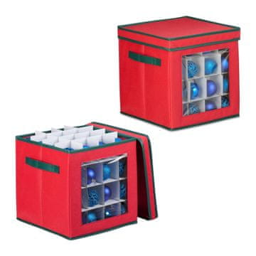 Northix Komplet 30 božičnih kroglic za drevo plastične mat sijaj bleščeče